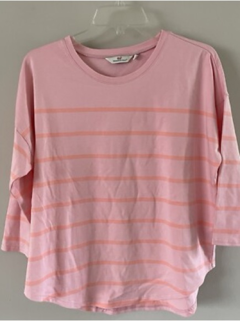 Vineyard Vines - Light Pink Striped Crewneck Top